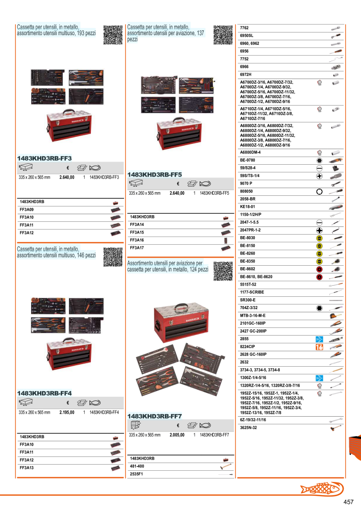 Strumenti del catalogo generale BAHCO NR.: 21405 - Pagina 459