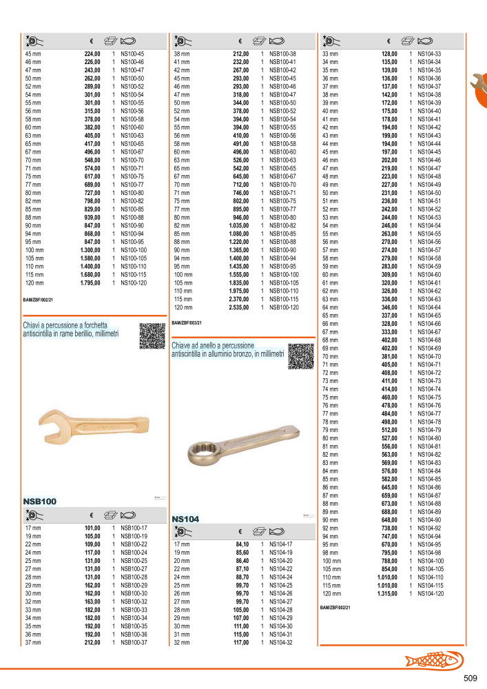 Strumenti del catalogo generale BAHCO NR.: 21405 - Pagina 511
