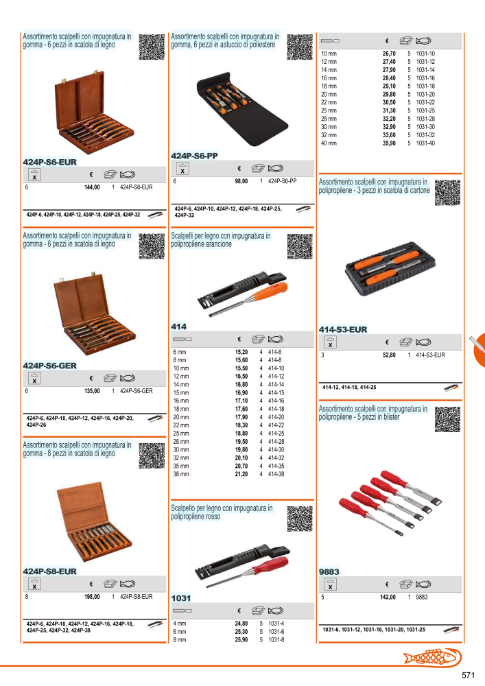 Strumenti del catalogo generale BAHCO NO.: 21405 - Page 573
