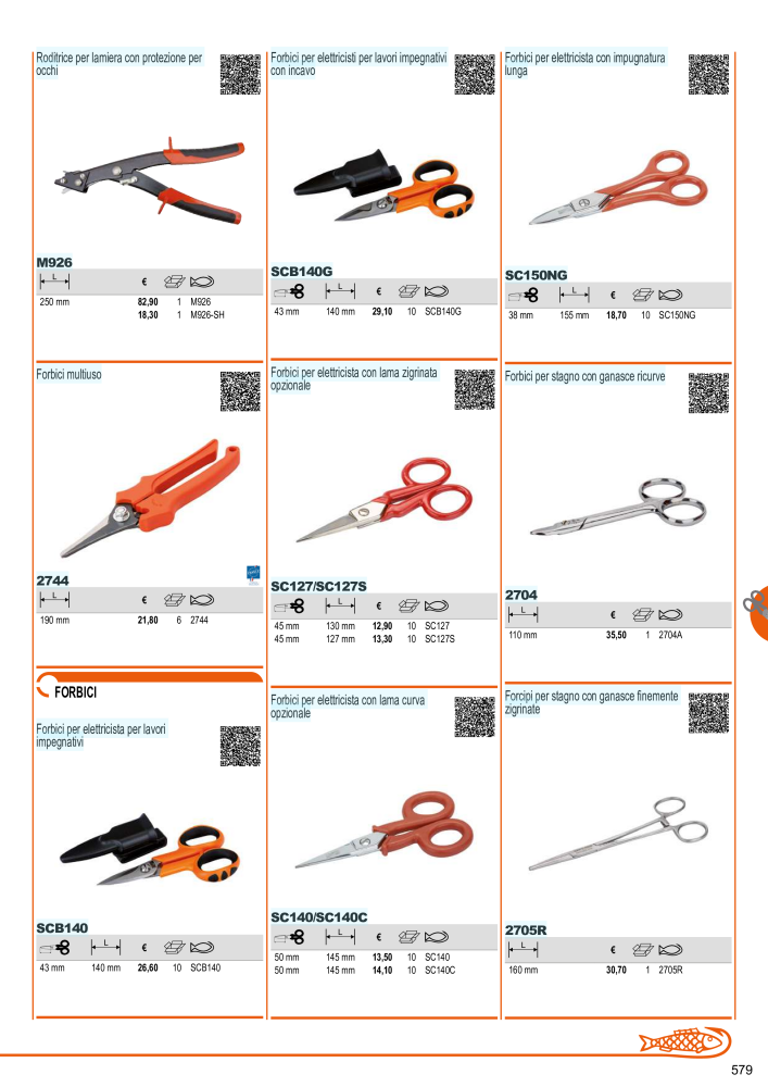 Strumenti del catalogo generale BAHCO n.: 21405 - Pagina 581