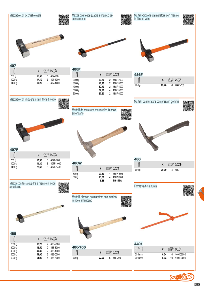 Strumenti del catalogo generale BAHCO NR.: 21405 - Seite 597