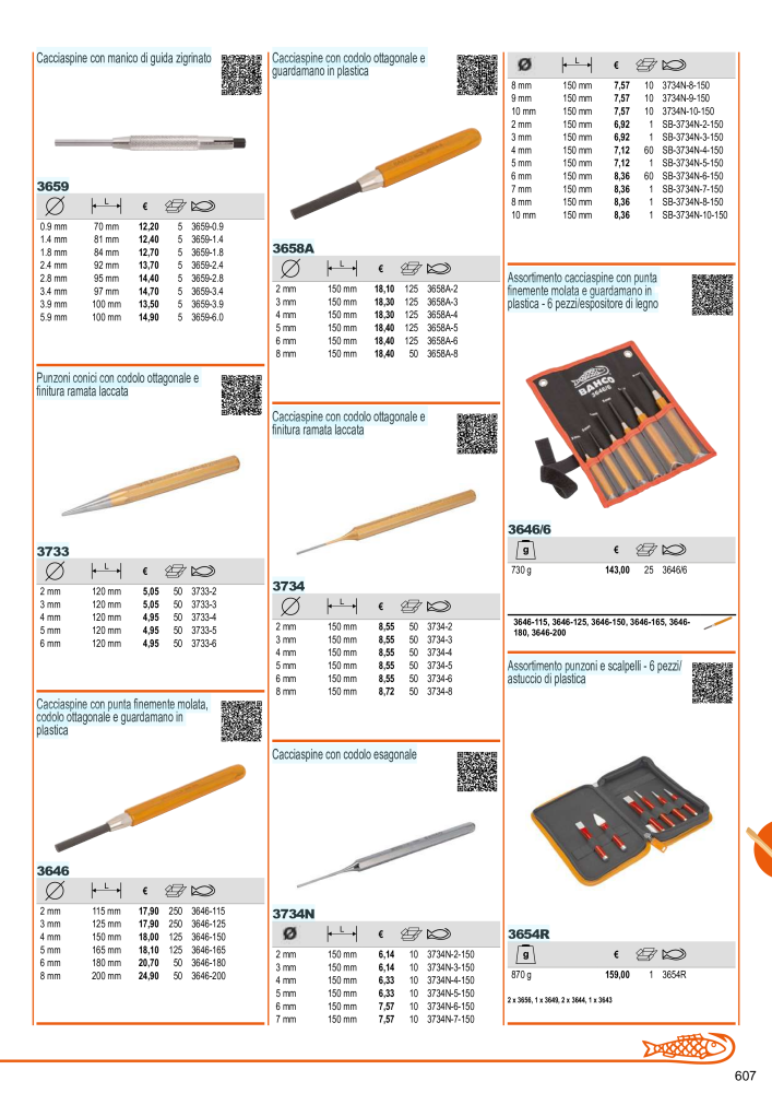 Strumenti del catalogo generale BAHCO n.: 21405 - Pagina 609