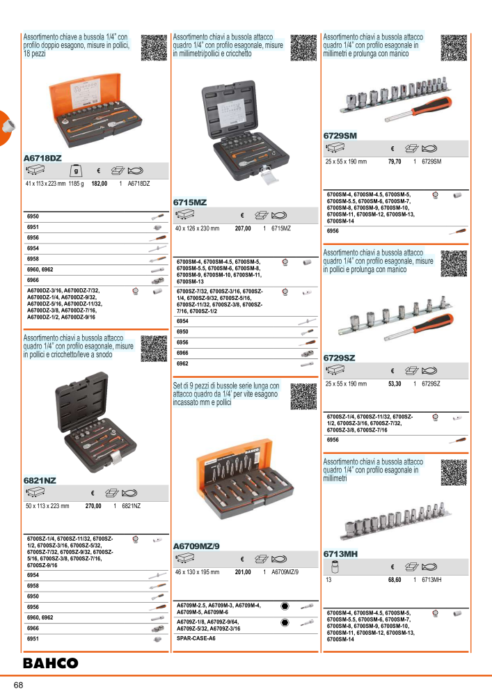 Strumenti del catalogo generale BAHCO Nb. : 21405 - Page 70