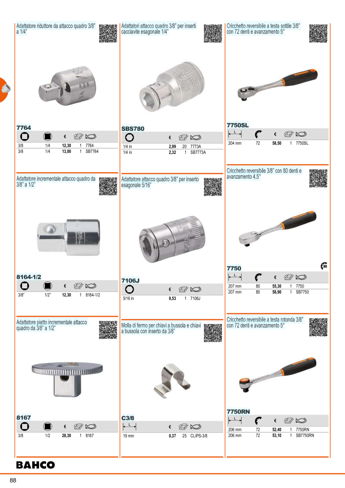 Strumenti del catalogo generale BAHCO Nº: 21405 - Página 90