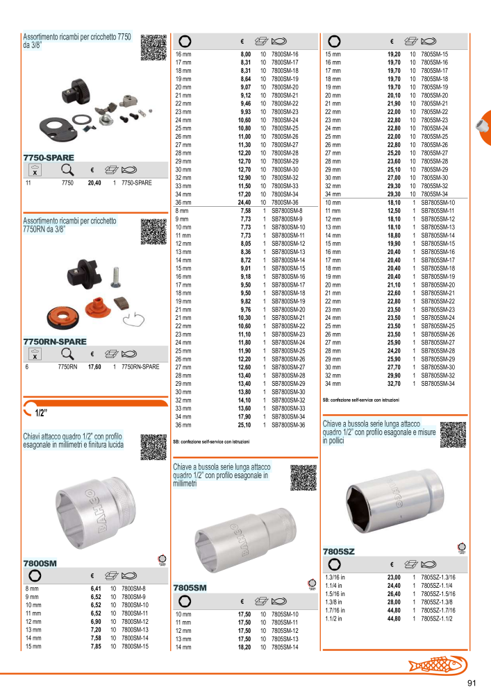 Strumenti del catalogo generale BAHCO Nº: 21405 - Página 93