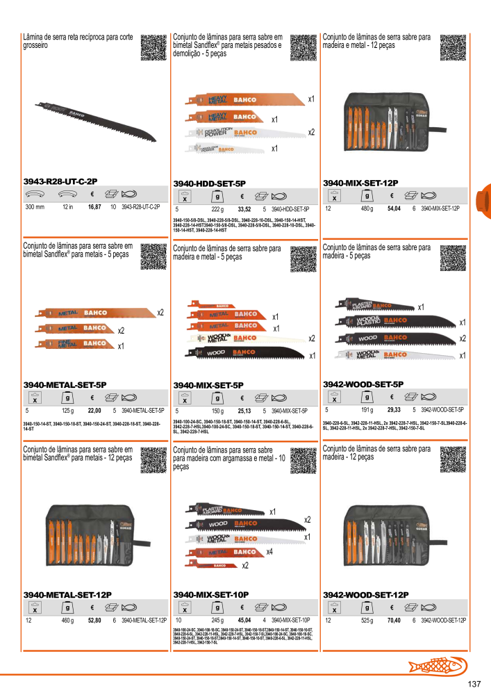 Ferramentas do catálogo geral BAHCO Nº: 21407 - Página 139