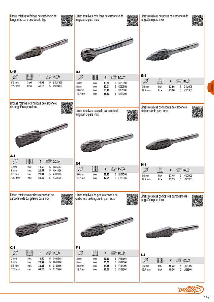 Ferramentas do catálogo geral BAHCO NR.: 21407 - Seite 149