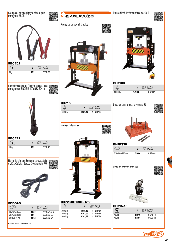 Ferramentas do catálogo geral BAHCO Nº: 21407 - Página 343