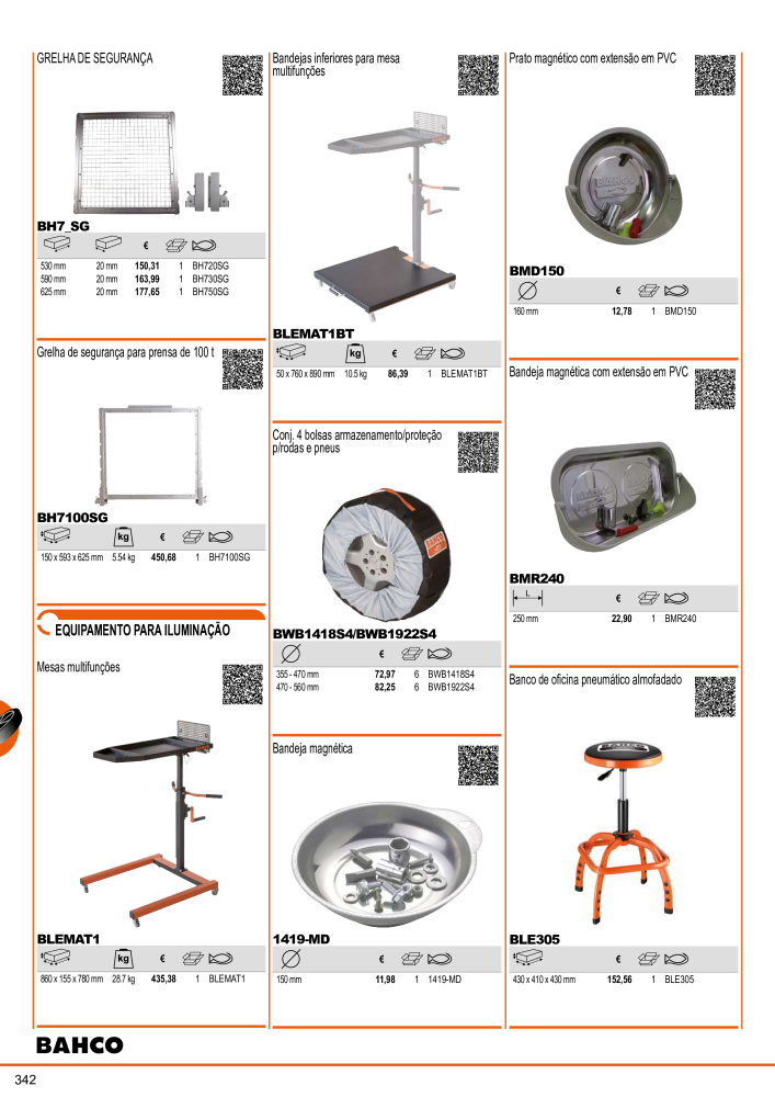 Ferramentas do catálogo geral BAHCO Nº: 21407 - Página 344