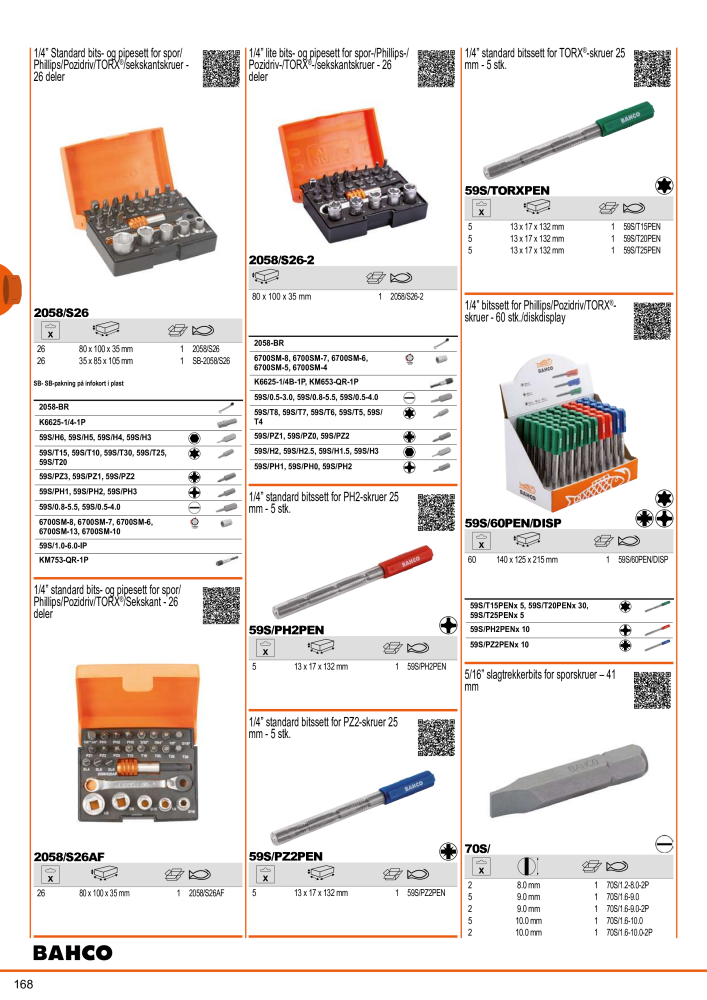 BAHCO generelle katalogverktøy NO.: 21410 - Page 170