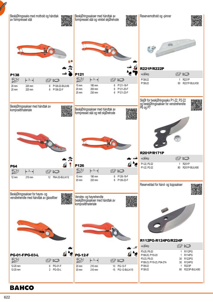BAHCO generelle katalogverktøy Nº: 21410 - Página 624