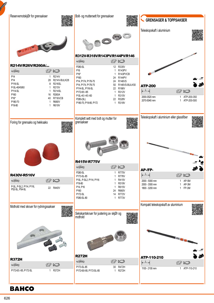 BAHCO generelle katalogverktøy NR.: 21410 - Seite 628