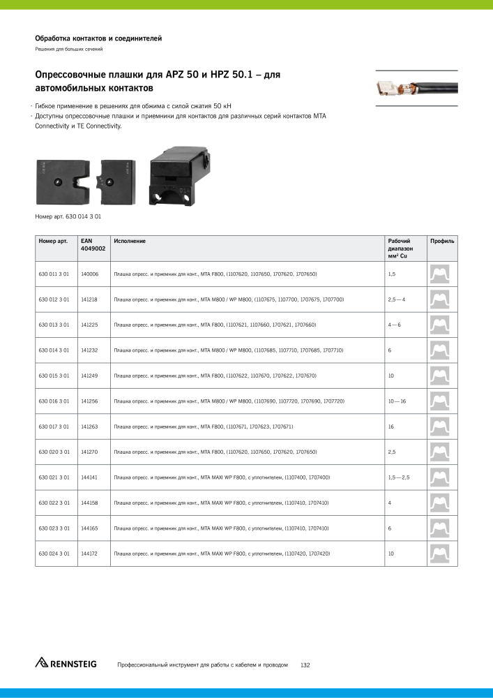 Основной каталог RENNSTEIG обработка кабеля NO.: 21414 - Page 132
