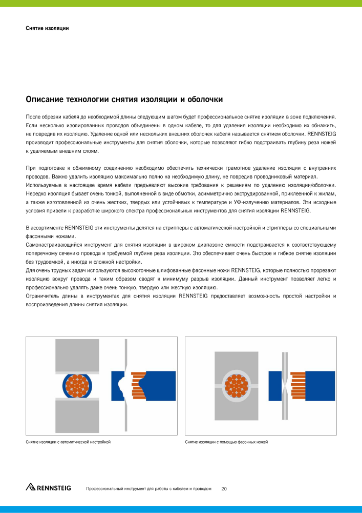 Основной каталог RENNSTEIG обработка кабеля Nb. : 21414 - Page 20