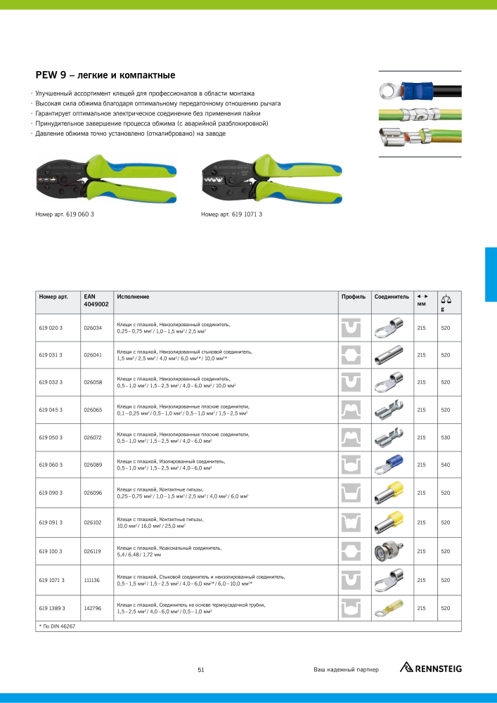 Основной каталог RENNSTEIG обработка кабеля NR.: 21414 - Seite 51
