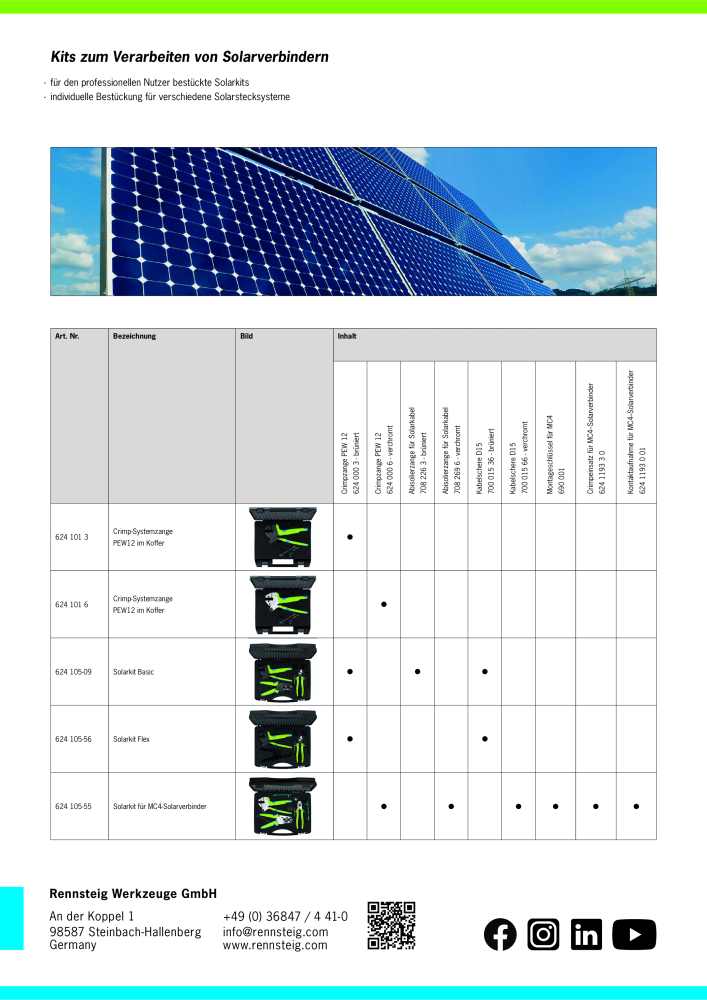 RENNSTEIG Spezialkatalog Solaranwendungen NR.: 21422 - Pagina 8