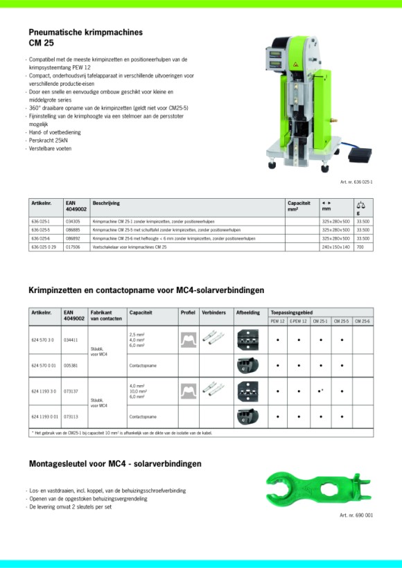 Rennsteig Krimpmachine CM 25-3 636 025-3