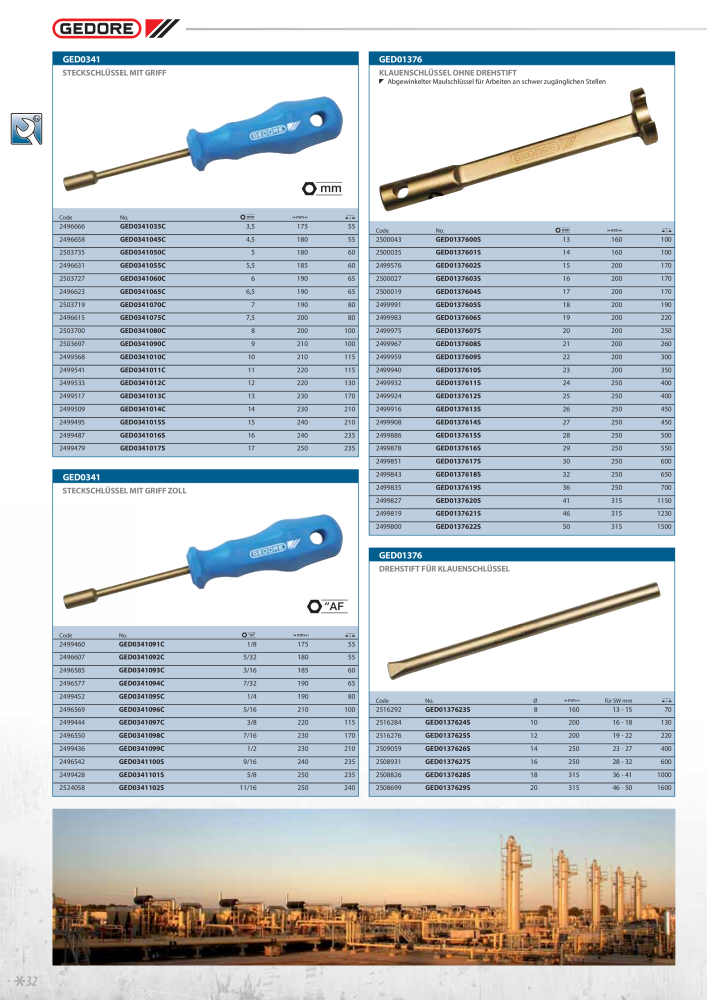 GEDORE funkenfreie Werkzeuge NR.: 2145 - Pagina 32