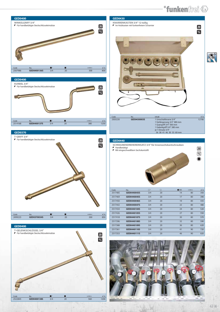 GEDORE funkenfreie Werkzeuge NO.: 2145 - Page 43