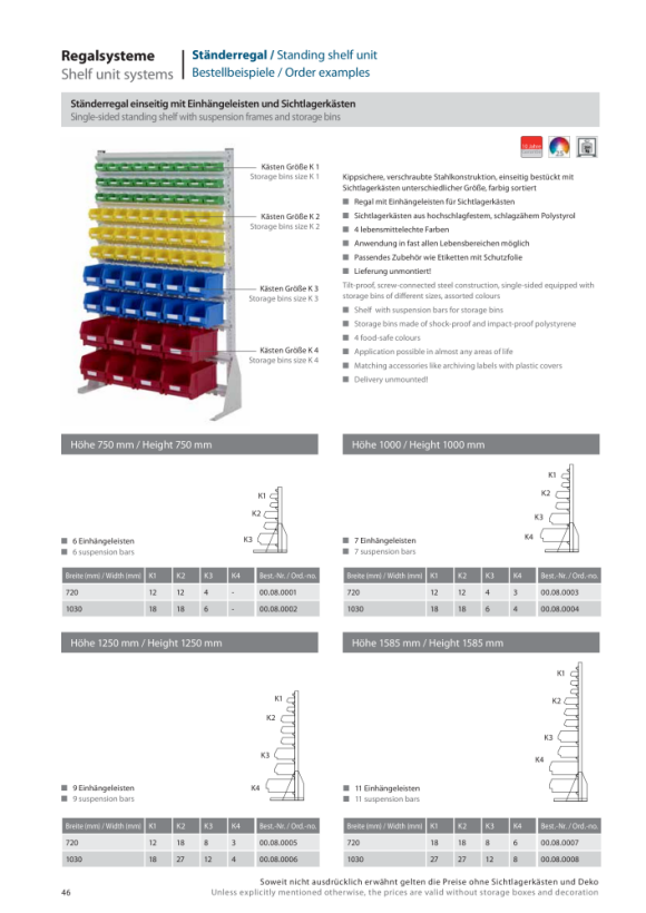 LOKOMA EENZIJDIGE STAND VOOR LANGE KARTON, 2500 x 500 (HxD) 00.10.6075