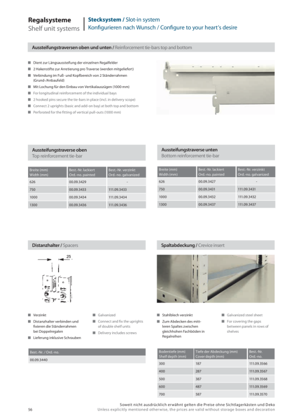 LOKOMA labelstrip 65 x 1295 (hxl), ZINCED, INLEGBARE 00.09.3560