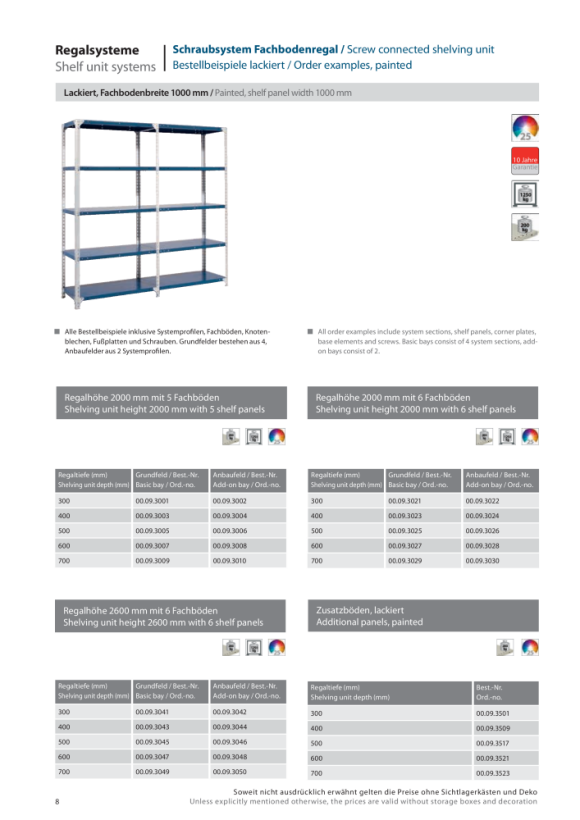 LOKOMA OPSCHROEFBARE REKKEN GF,2000H.LAK. 1006x703MM,6 SCHAPEN a 200 KG 00.09.3029