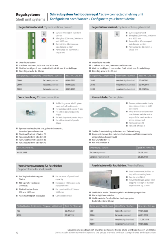 LOKOMA SYSTEM PROFILE, ZINCED 2600x40x40, ROOFED 9x30 00.09.2904