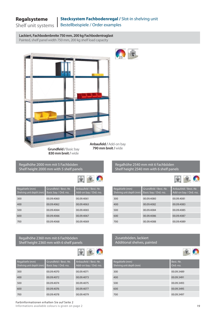 Lokoma shelf unit systems Nb. : 2165 - Page 20