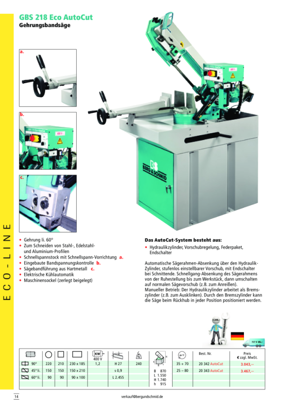 Berg & Schmid FU Eco Fahrbares Untergestell für GBS 218 - GBS 240 20568