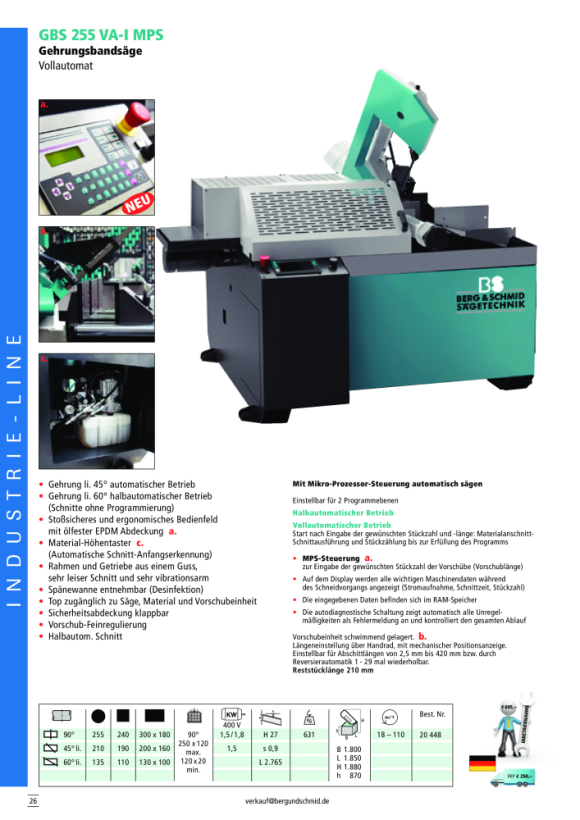 Berg & Schmid Universal-Bi-Metall-Bandsägeblatt HSS 22004