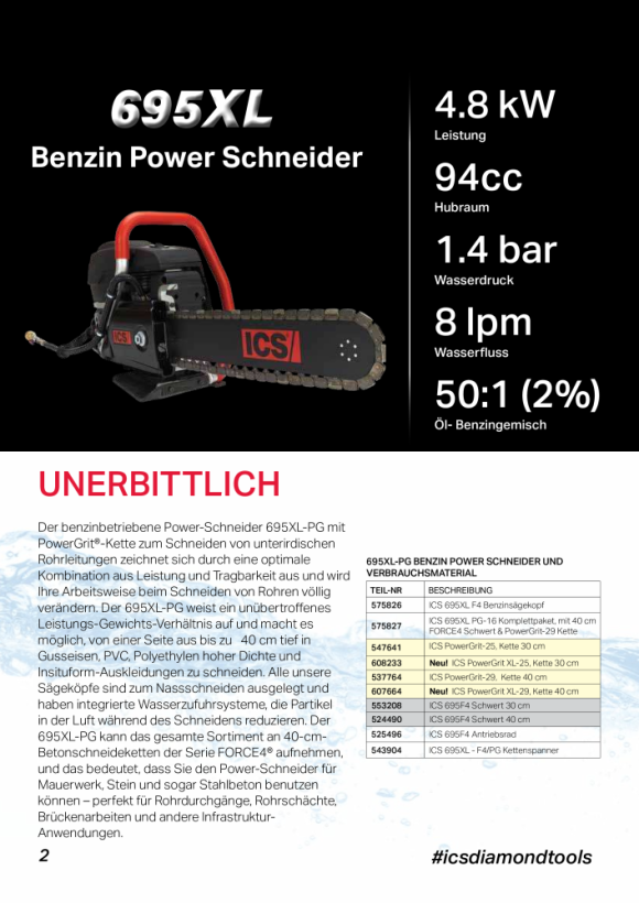 ICS Kettenspanner für 633GC, 680GC, 633F4 73935