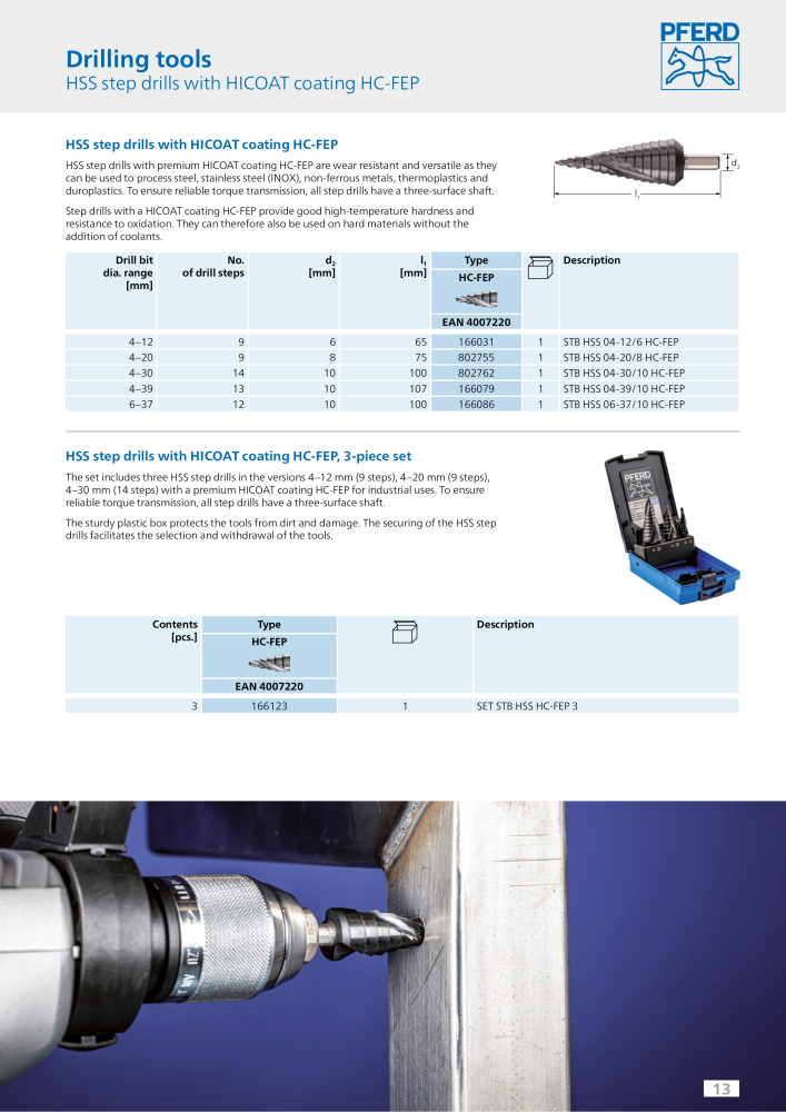 Pferd drilling and countersinking tools NR.: 2179 - Seite 13