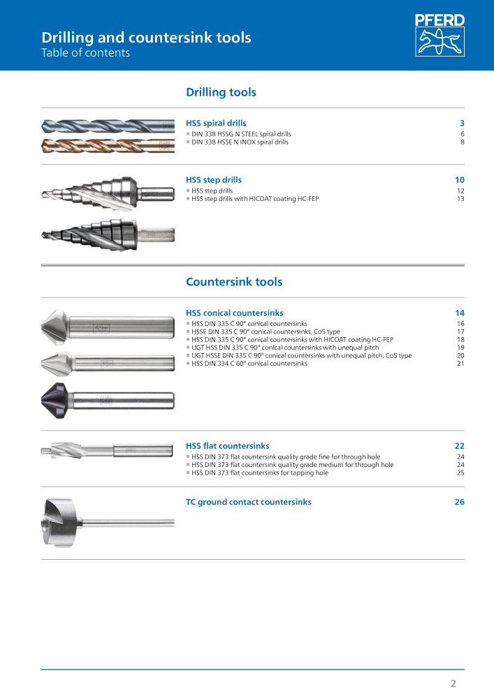 Pferd drilling and countersinking tools NO.: 2179 - Page 2