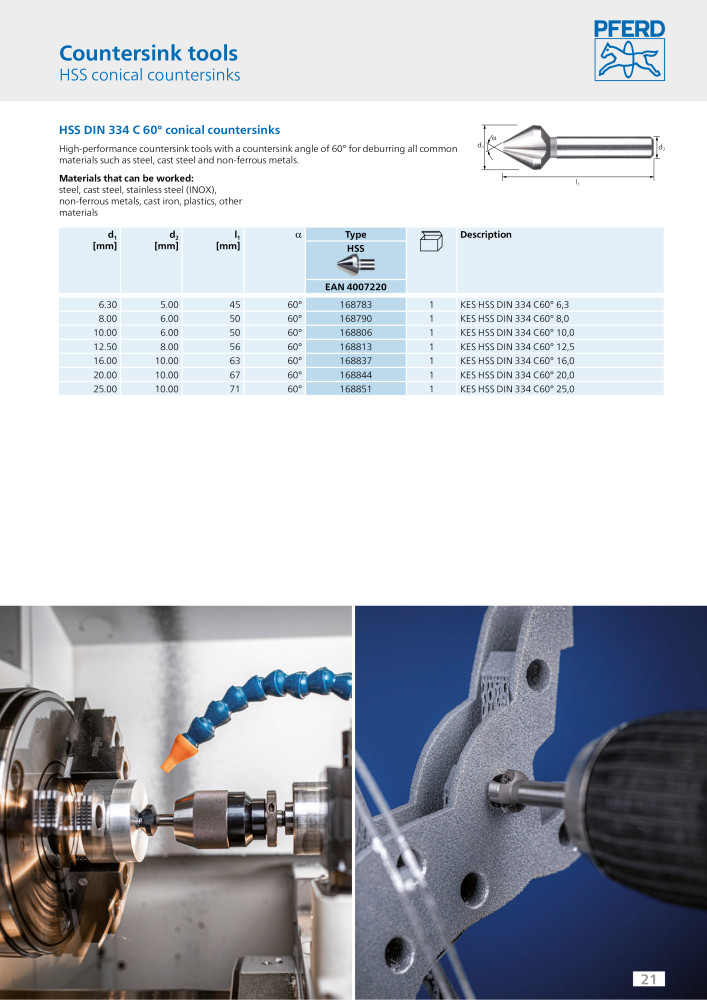 Pferd drilling and countersinking tools NR.: 2179 - Seite 21