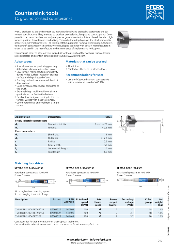 Pferd drilling and countersinking tools NO.: 2179 - Page 26