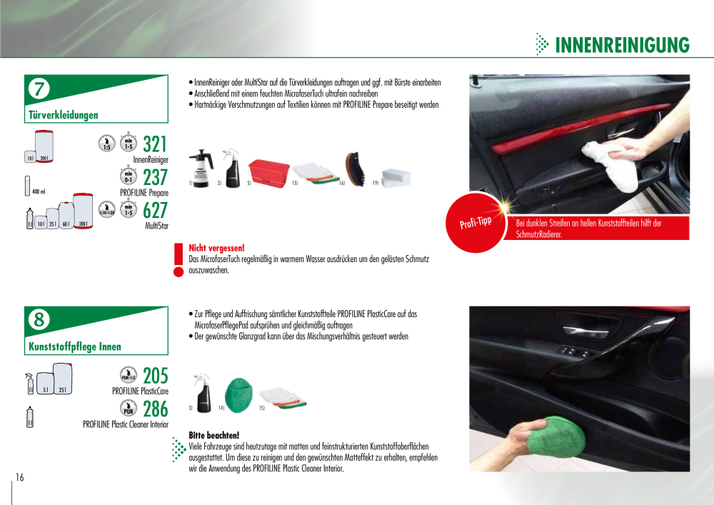 SONAX Leitfaden Professionelle Aufbereitung NR.: 2183 - Seite 16
