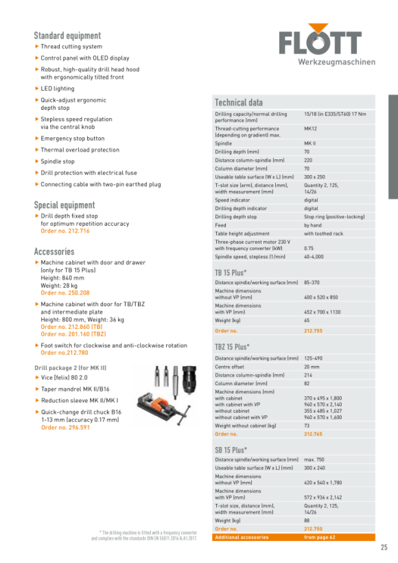 Flott Interruttore a pedale 13-15 Plus 212780