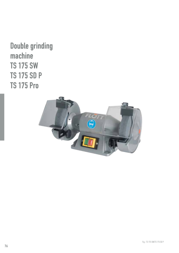 Flott Vervangingsgrove slijpschijf voor dubbelschuurmachine TS 175 SD P en TS 175 SW 317526