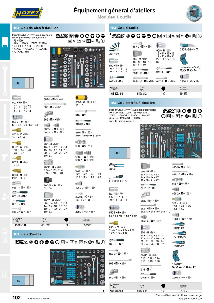 HAZET catalogue principal Nb. : 2203 - Page 102