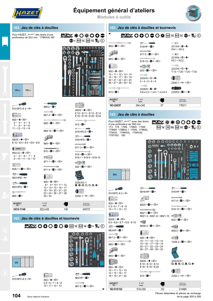 HAZET catalogue principal NR.: 2203 - Pagina 104