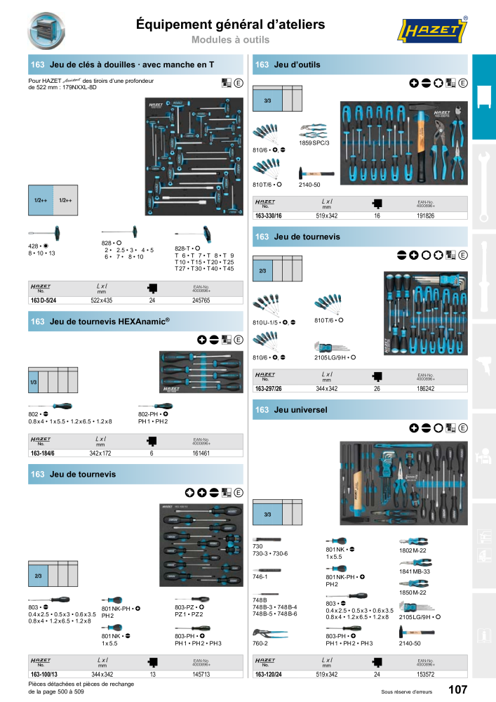 HAZET catalogue principal Č. 2203 - Strana 107