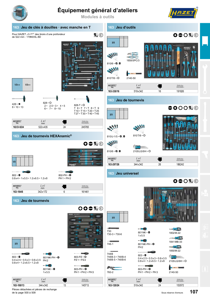 HAZET catalogue principal Nb. : 2203 - Page 109