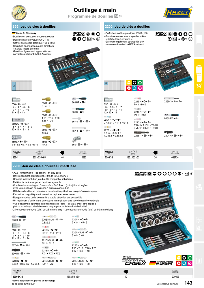 HAZET catalogue principal Nº: 2203 - Página 143