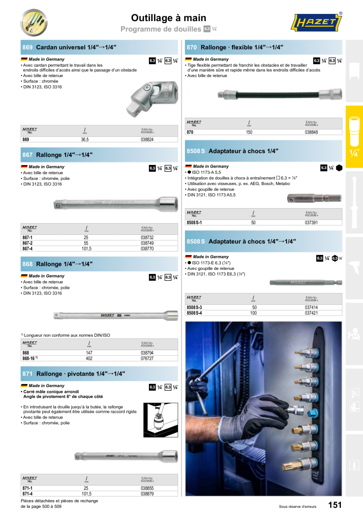 HAZET catalogue principal n.: 2203 - Pagina 151