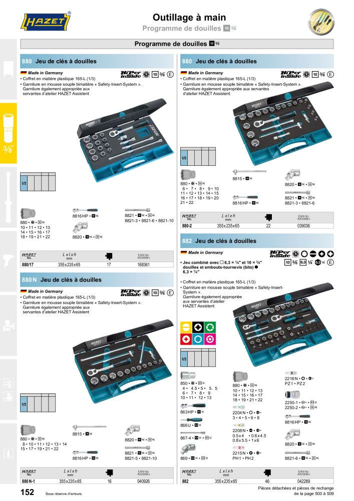 HAZET catalogue principal NO.: 2203 - Page 152