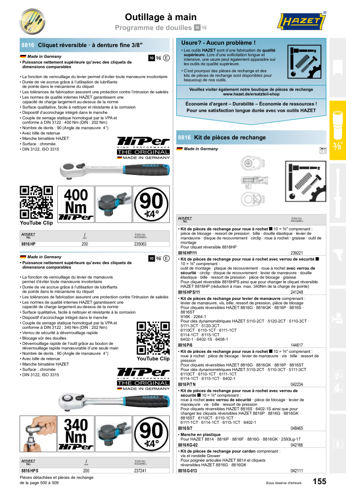 HAZET catalogue principal Nº: 2203 - Página 155