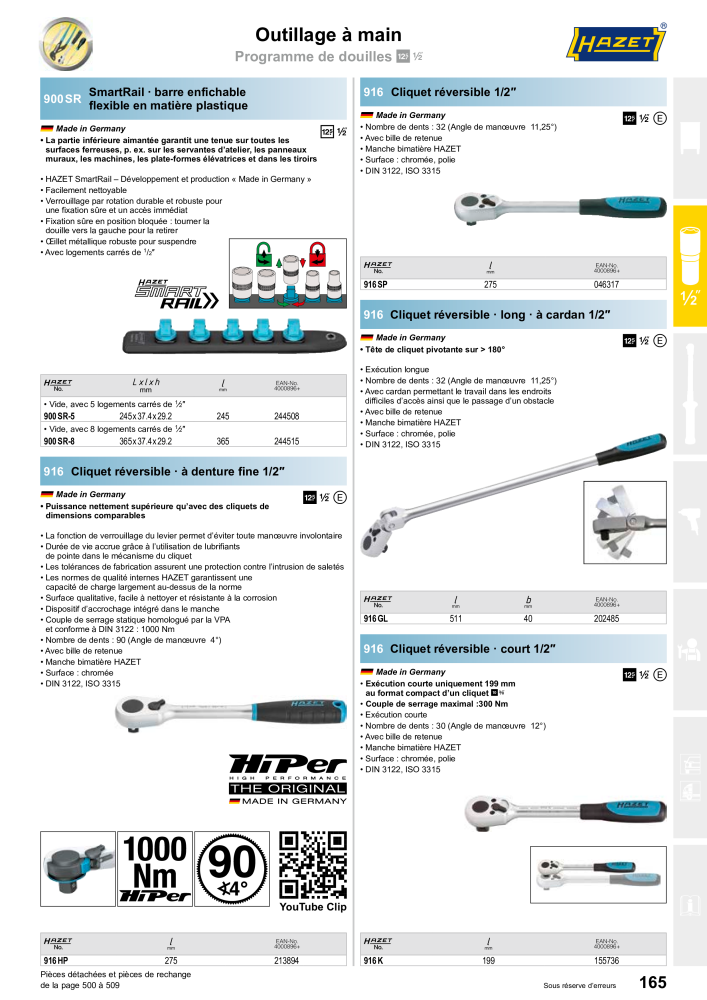 HAZET catalogue principal NR.: 2203 - Pagina 165