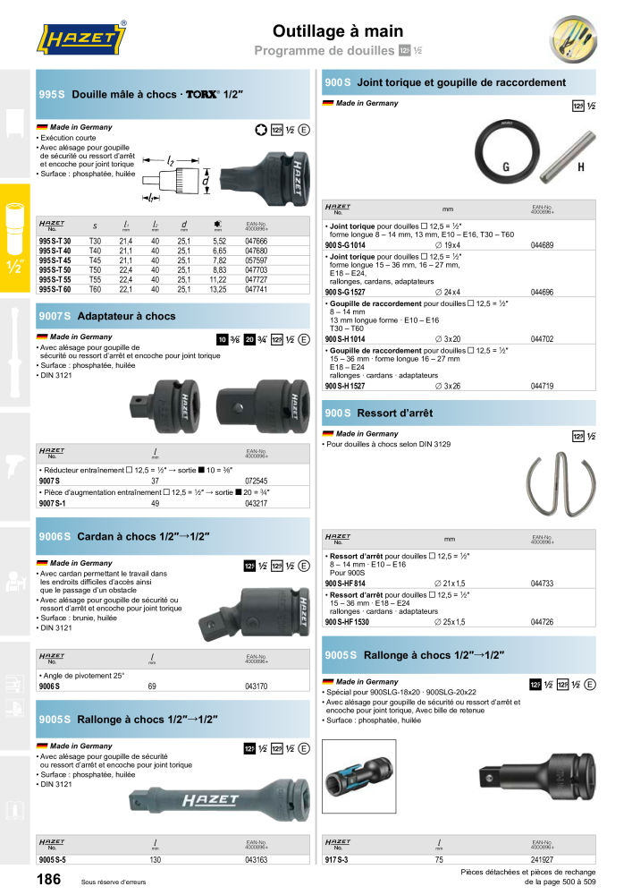 HAZET catalogue principal NR.: 2203 - Seite 186