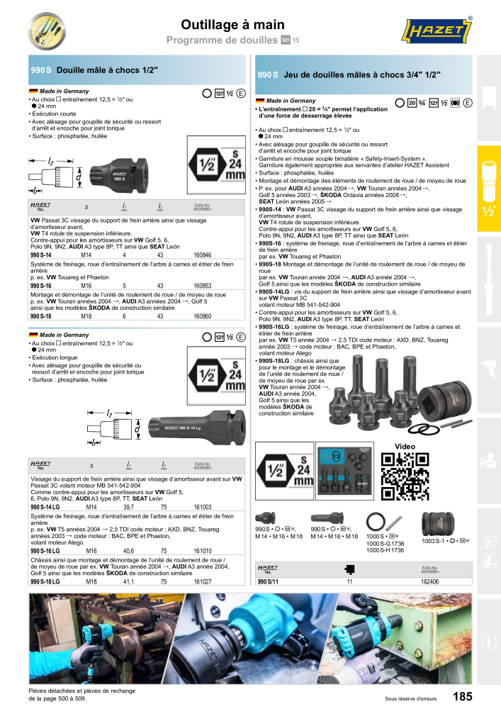 HAZET catalogue principal Nº: 2203 - Página 187