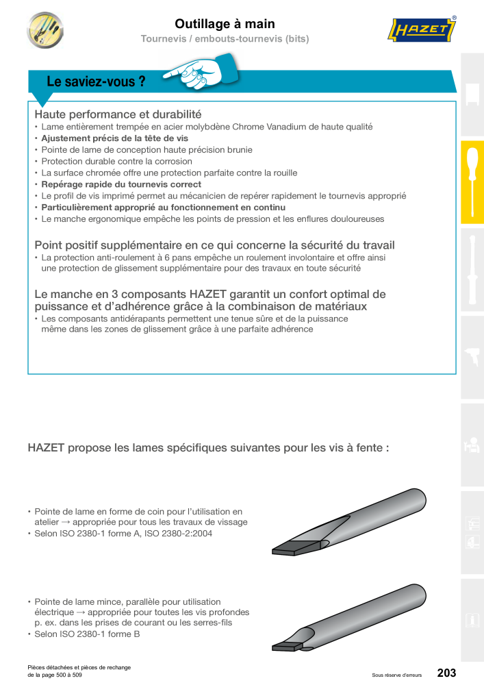 HAZET catalogue principal NR.: 2203 - Strona 203